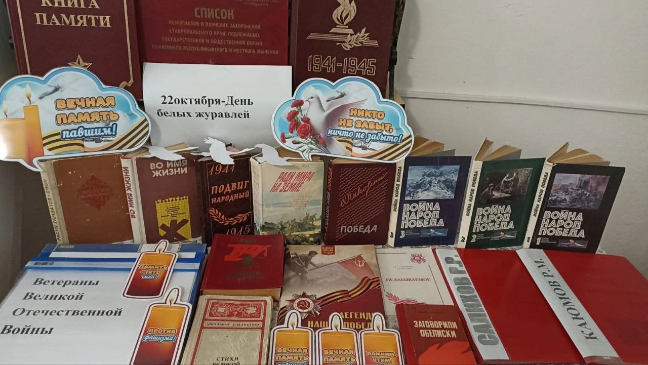 Час памяти &amp;quot;Летят в бессмертье журавли&amp;quot;.
